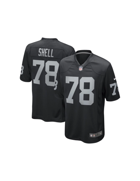 Mens Las Vegas Raiders Art Shell Black Game Retired Player Jersey