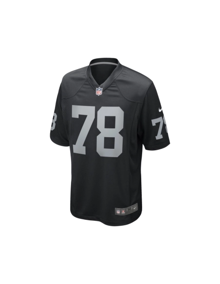 Mens Las Vegas Raiders Art Shell Black Game Retired Player Jersey
