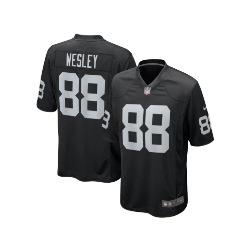 Mens Las Vegas Raiders Antoine Wesley Black Team Game Jersey