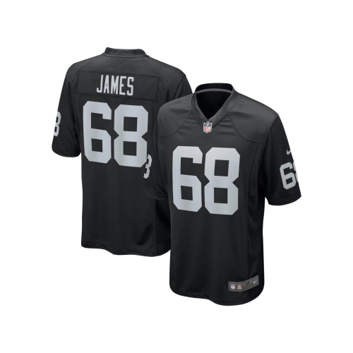 Mens Las Vegas Raiders Andre James Black Game Jersey