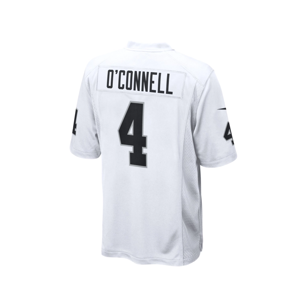 Mens Las Vegas Raiders Aidan OConnell White Game Jersey