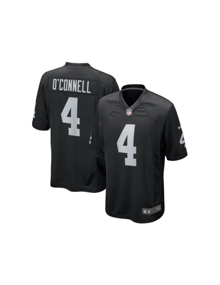 Mens Las Vegas Raiders Aidan OConnell Black Game Jersey