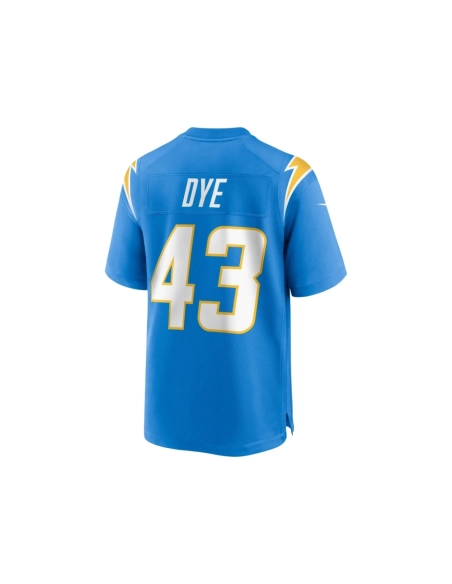 Mens Los Angeles Chargers Troy Dye Powder Blue Game Jersey