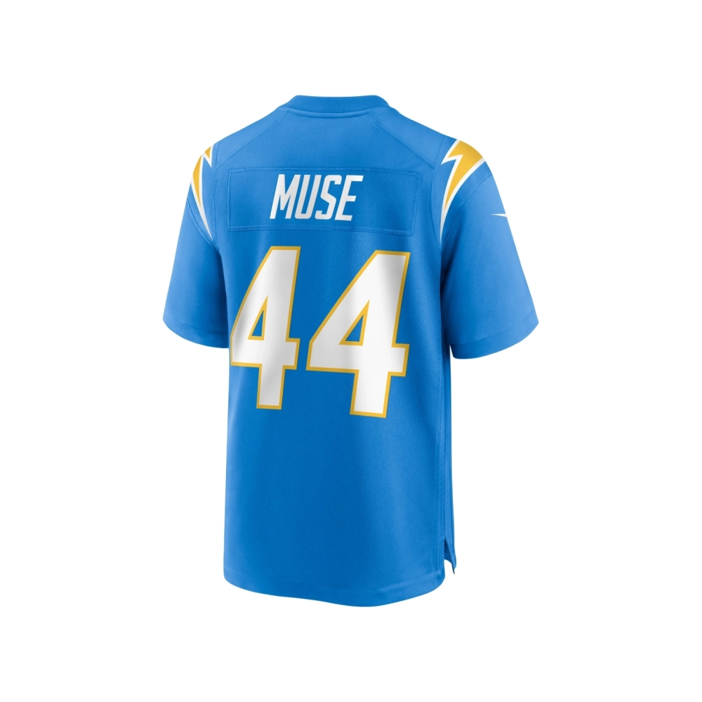 Mens Los Angeles Chargers Tanner Muse Powder Blue Team Game Jersey