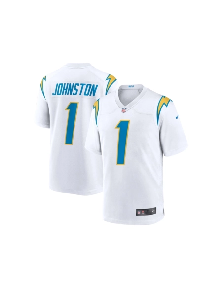 Mens Los Angeles Chargers Quentin Johnston White Away Game Jersey