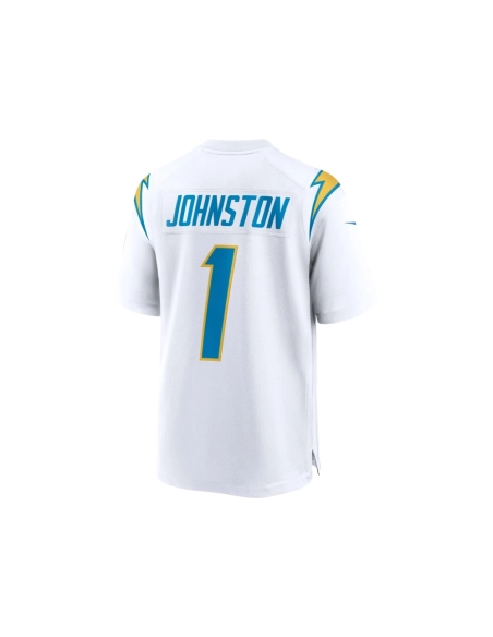 Mens Los Angeles Chargers Quentin Johnston White Away Game Jersey