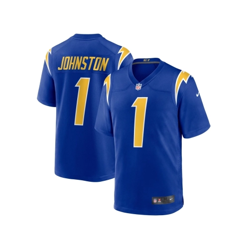 Mens Los Angeles Chargers Quentin Johnston Royal Alternate Game Jersey