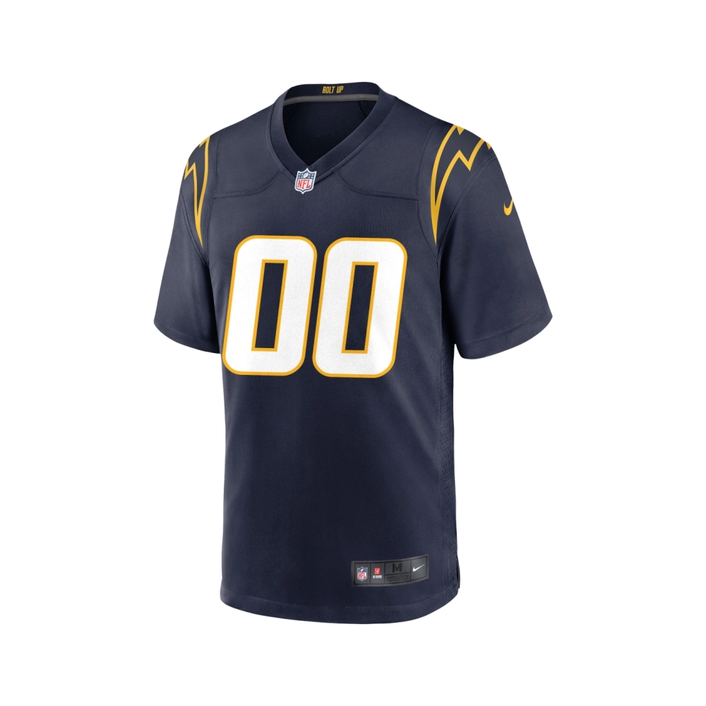 Mens Los Angeles Chargers Navy Alternate Custom Game Jersey