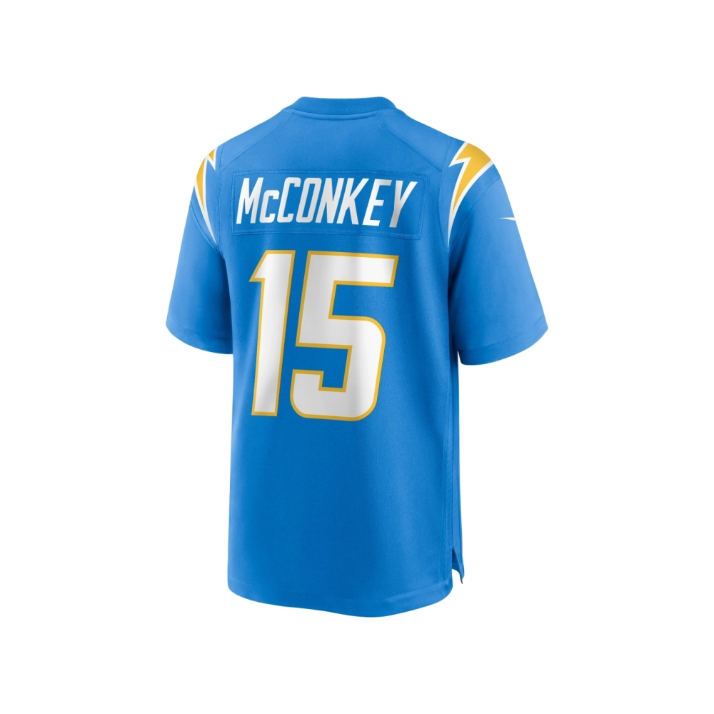 Mens Los Angeles Chargers Ladd McConkey Powder Blue 2024 NFL Draft Player Game Jersey