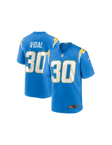 Mens Los Angeles Chargers Kimani Vidal Powder Blue Team Game Jersey