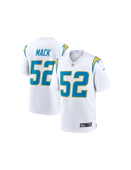 Mens Los Angeles Chargers Khalil Mack White Game Jersey