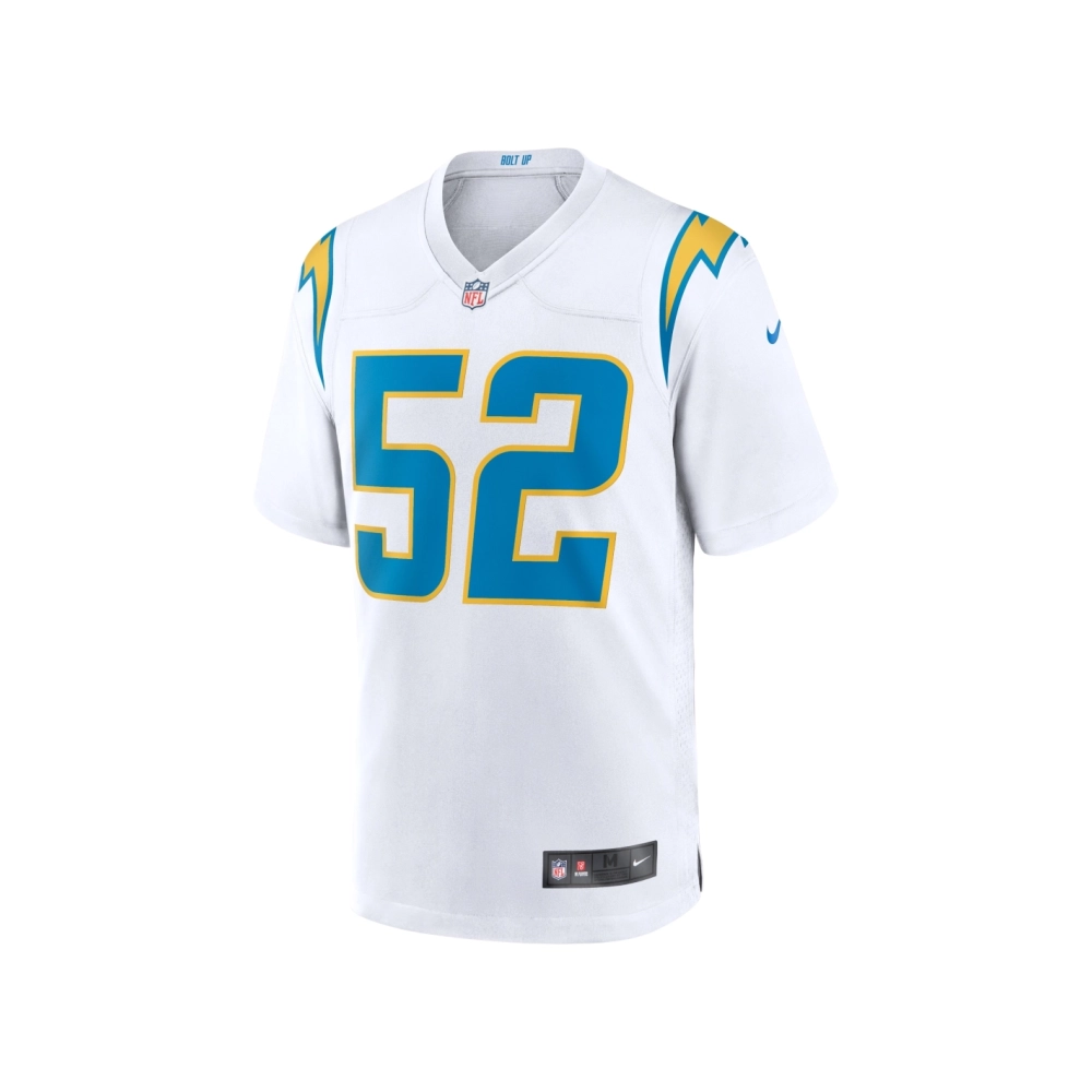 Mens Los Angeles Chargers Khalil Mack White Game Jersey