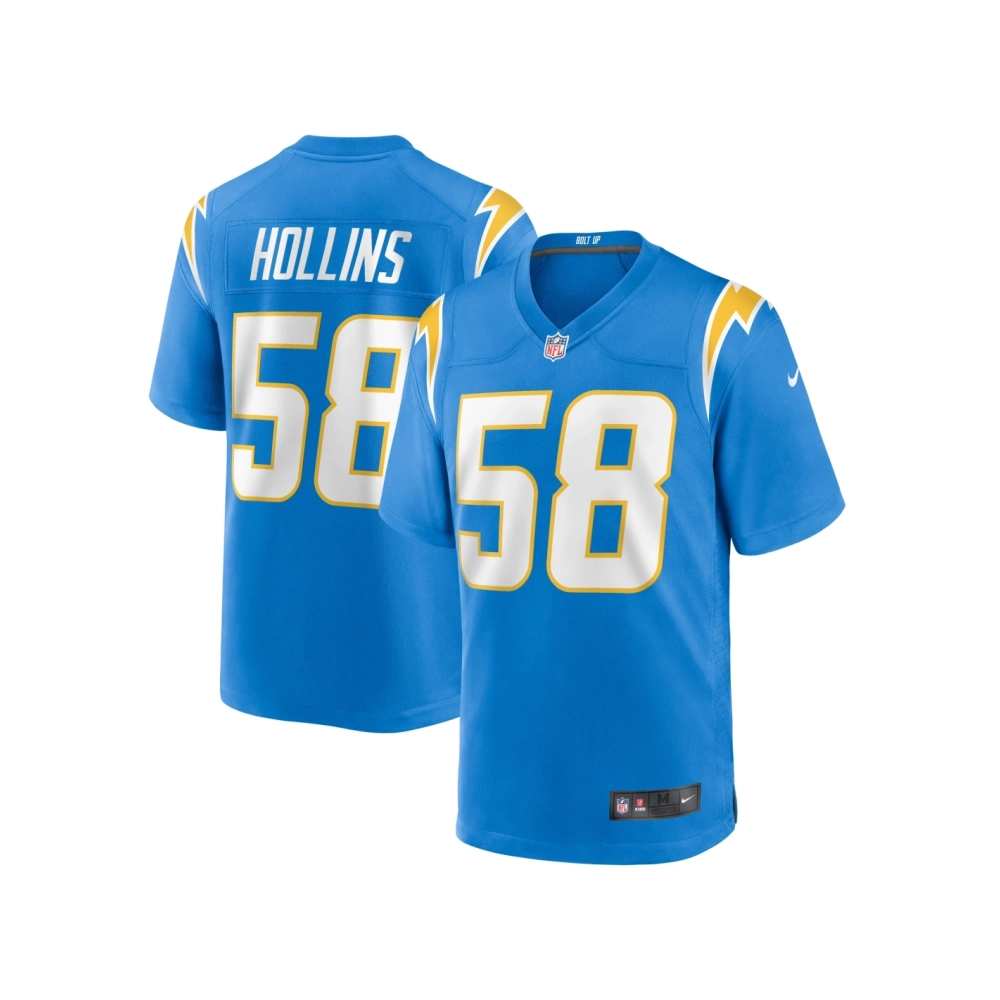 Mens Los Angeles Chargers Justin Hollins Powder Blue Game Jersey