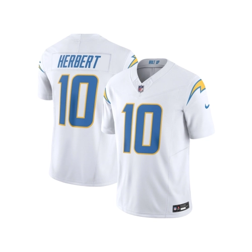Mens Los Angeles Chargers Justin Herbert White Vapor F.U.S.E. Limited Jersey