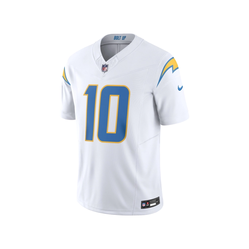Mens Los Angeles Chargers Justin Herbert White Vapor F.U.S.E. Limited Jersey