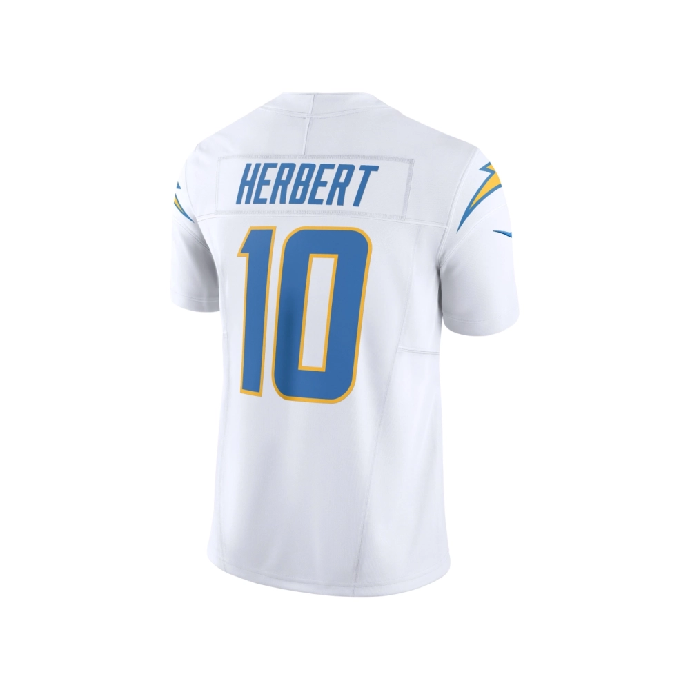 Mens Los Angeles Chargers Justin Herbert White Vapor F.U.S.E. Limited Jersey