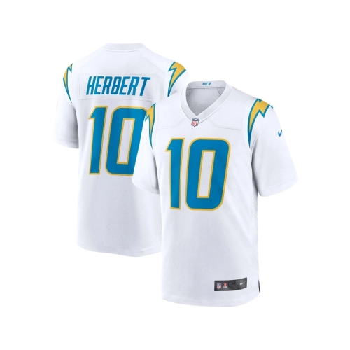 Mens Los Angeles Chargers Justin Herbert White Game Jersey