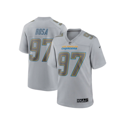 Mens Los Angeles Chargers Joey Bosa Gray Atmosphere Fashion Game Jersey