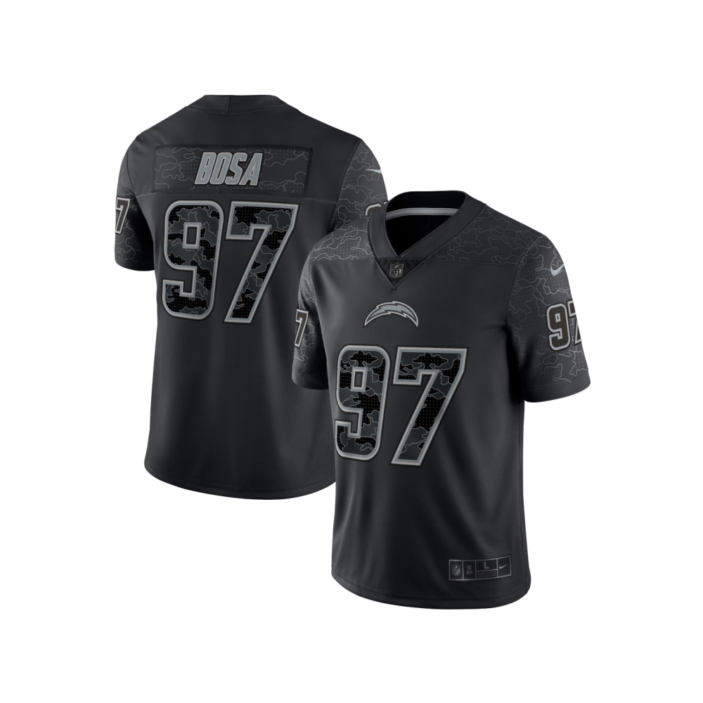 Mens Los Angeles Chargers Joey Bosa Black RFLCTV Limited Jersey