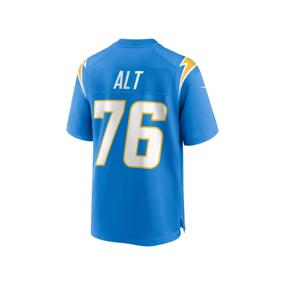 Mens Los Angeles Chargers Joe Alt Powder Blue 2024 NFL Draft First Round Pick Player Game Jersey