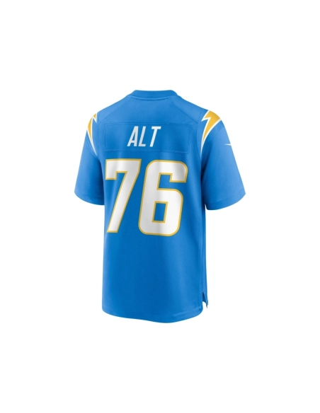 Mens Los Angeles Chargers Joe Alt Powder Blue 2024 NFL Draft First Round Pick Player Game Jersey