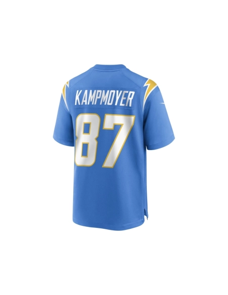 Mens Los Angeles Chargers Hunter Kampmoyer Powder Blue Game Player Jersey
