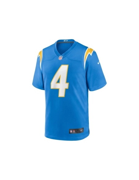 Mens Los Angeles Chargers Gus Edwards Powder Blue Game Jersey