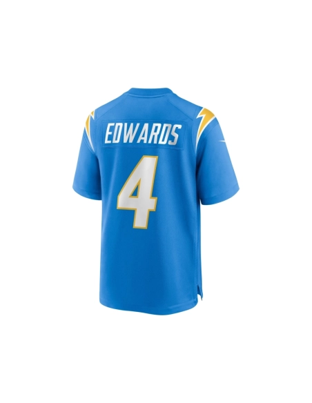 Mens Los Angeles Chargers Gus Edwards Powder Blue Game Jersey