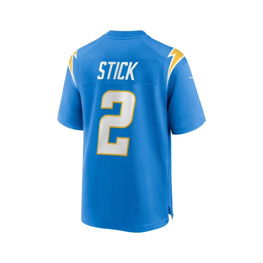 Mens Los Angeles Chargers Easton Stick Powder Blue Game Jersey