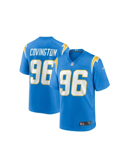 Mens Los Angeles Chargers Christian Covington Powder Blue Team Game Jersey