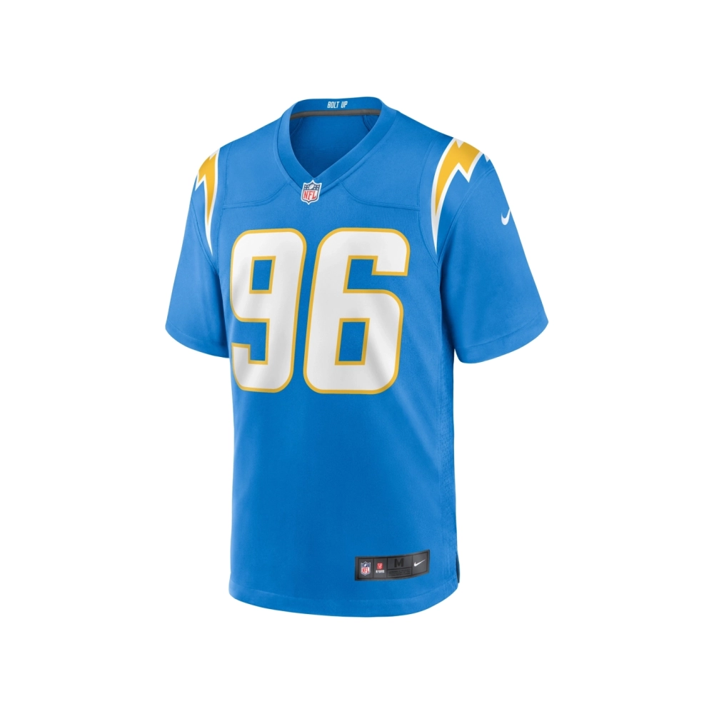 Mens Los Angeles Chargers Christian Covington Powder Blue Team Game Jersey