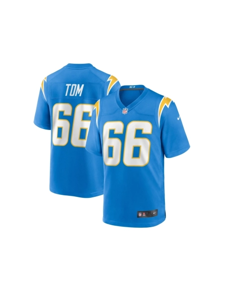 Mens Los Angeles Chargers Cameron Tom Powder Blue Game Jersey