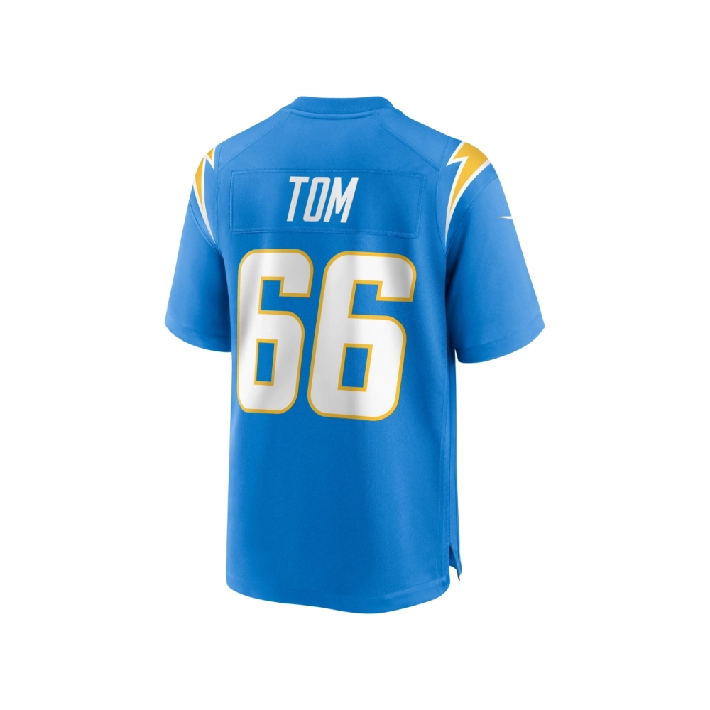 Mens Los Angeles Chargers Cameron Tom Powder Blue Game Jersey