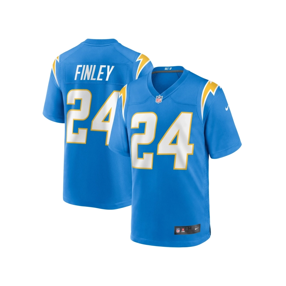 Mens Los Angeles Chargers AJ Finley Powder Blue Team Game Jersey
