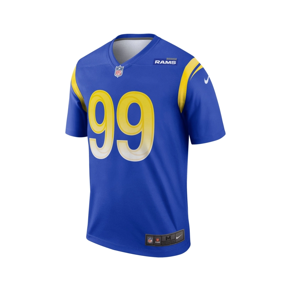 Mens Los Angeles Rams Aaron Donald Royal Legend Jersey