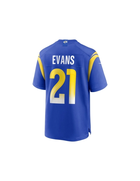 Mens Los Angeles Rams Zach Evans Royal Home Game Jersey