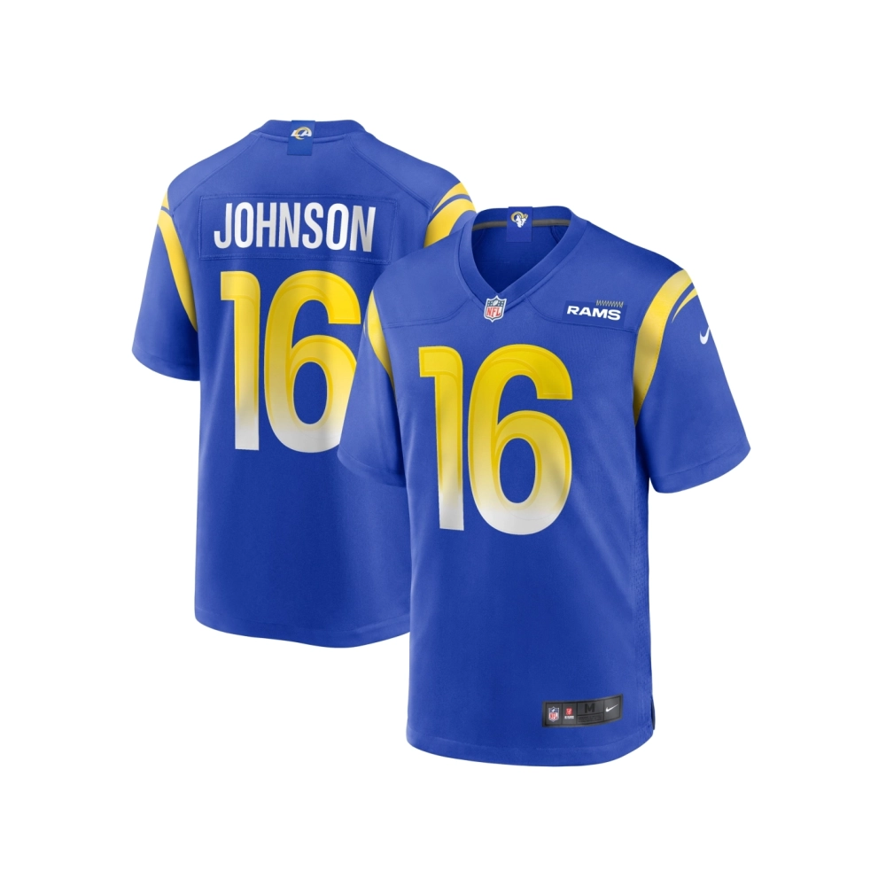 Mens Los Angeles Rams Tyler Johnson Royal Team Game Jersey