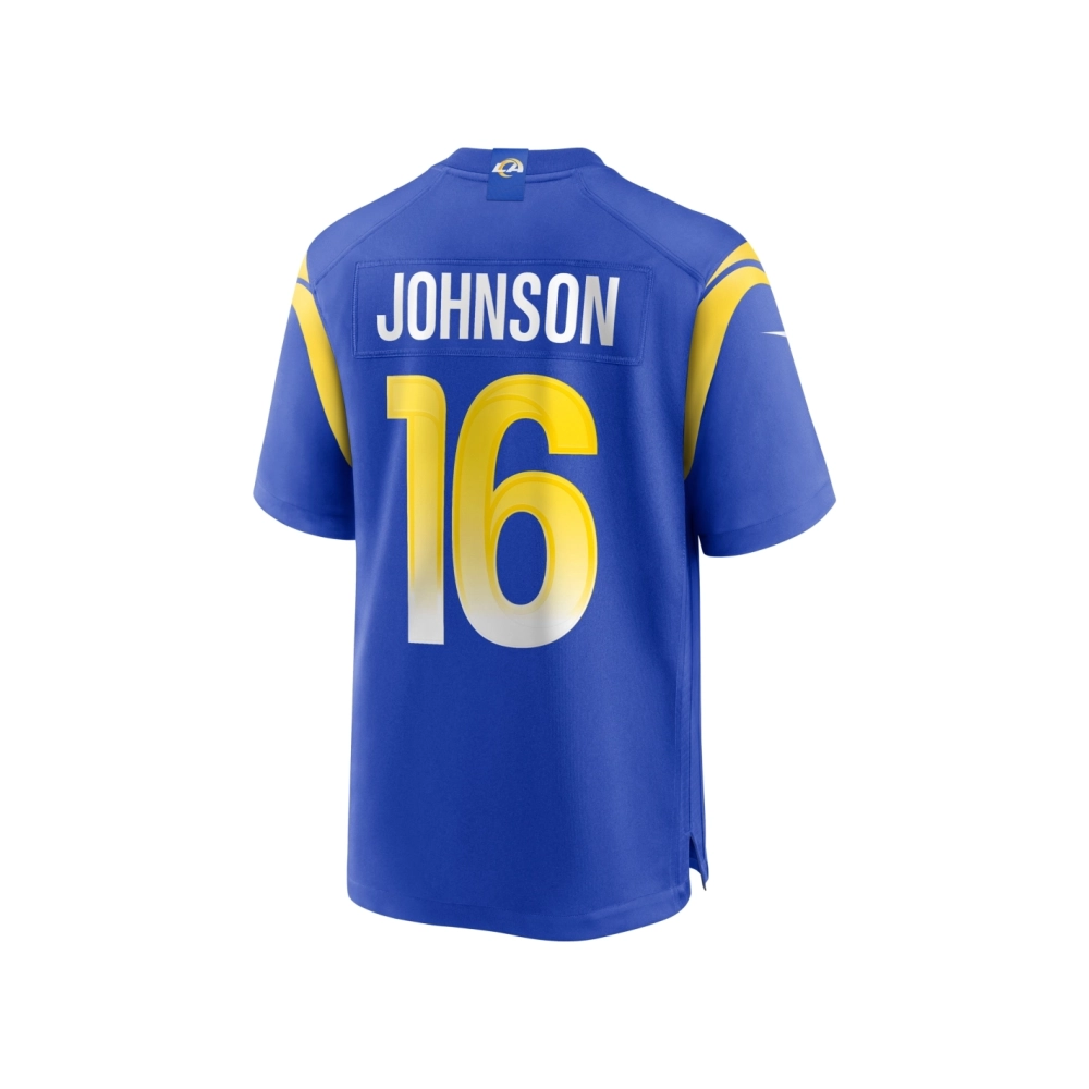 Mens Los Angeles Rams Tyler Johnson Royal Team Game Jersey
