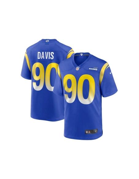 Mens Los Angeles Rams Tyler Davis Royal Team Game Jersey