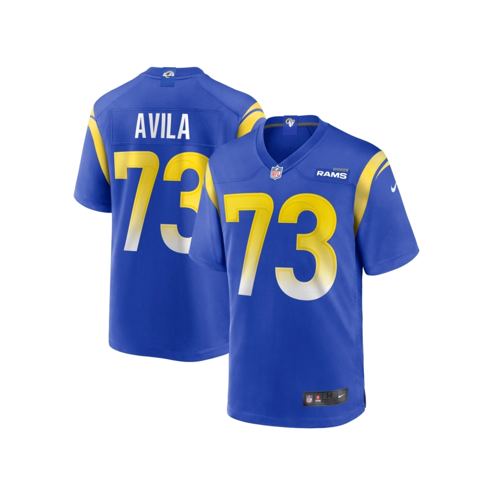 Mens Los Angeles Rams Steve Avila Royal Home Game Jersey