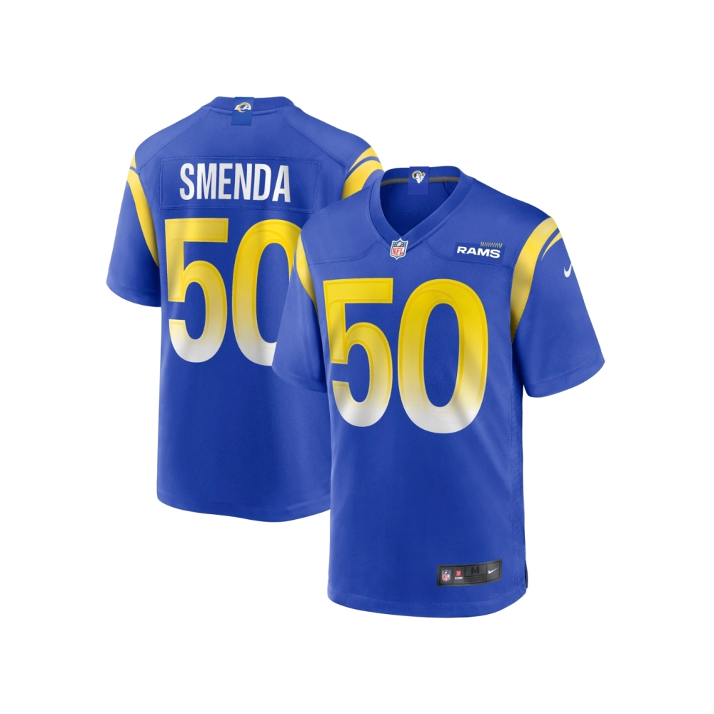 Mens Los Angeles Rams Ryan Smenda Royal Home Game Jersey