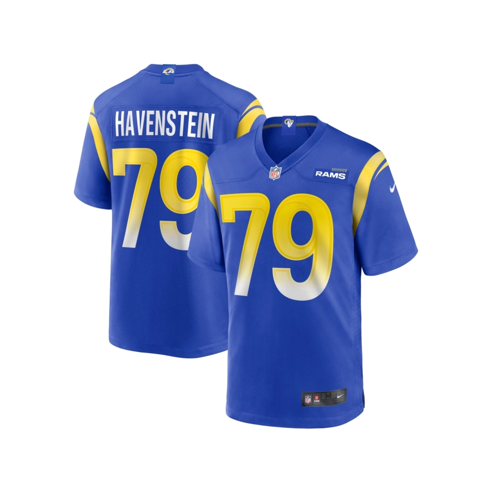 Mens Los Angeles Rams Rob Havenstein Royal Game Jersey