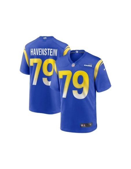 Mens Los Angeles Rams Rob Havenstein Royal Game Jersey