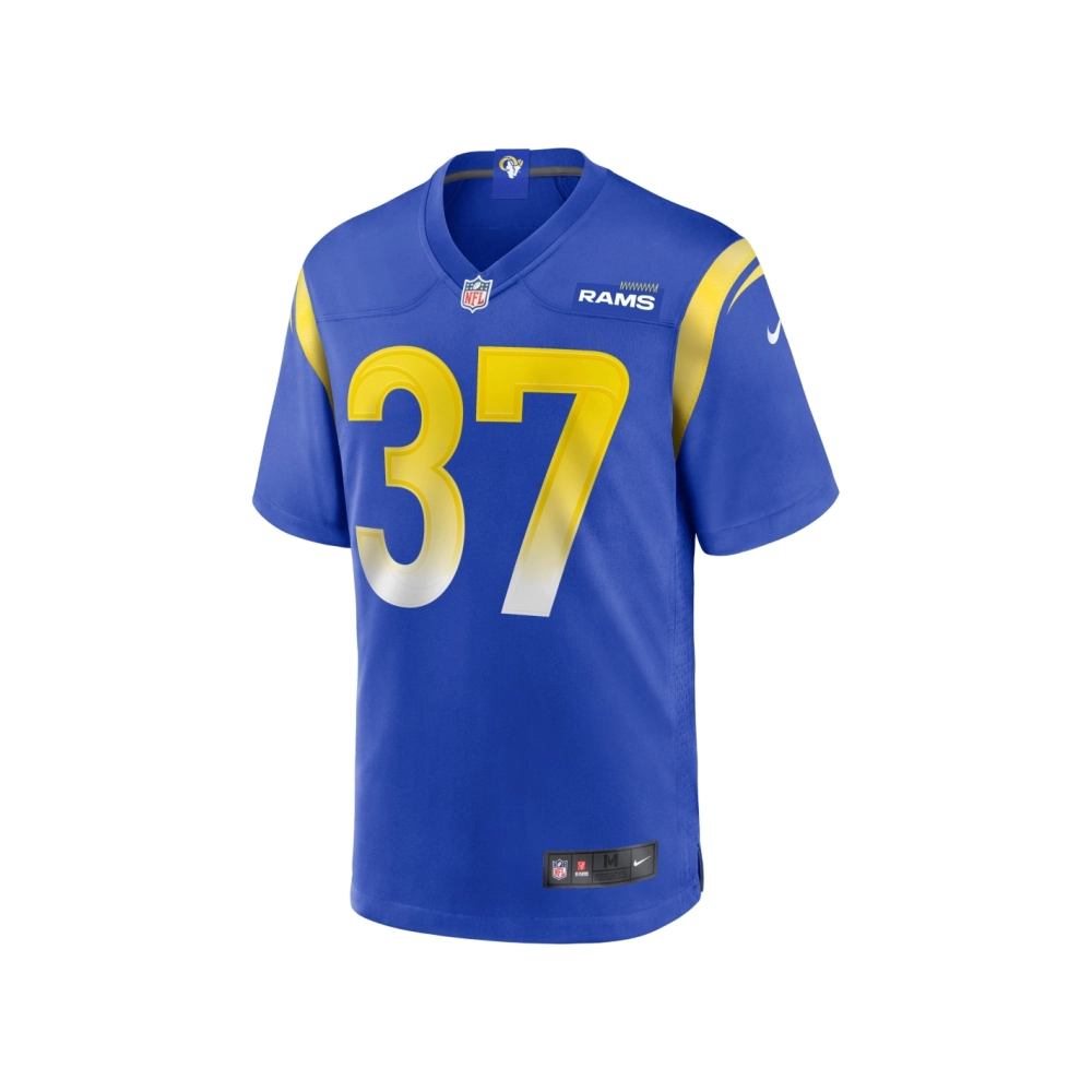 Mens Los Angeles Rams Quentin Lake Royal Game Player Jersey