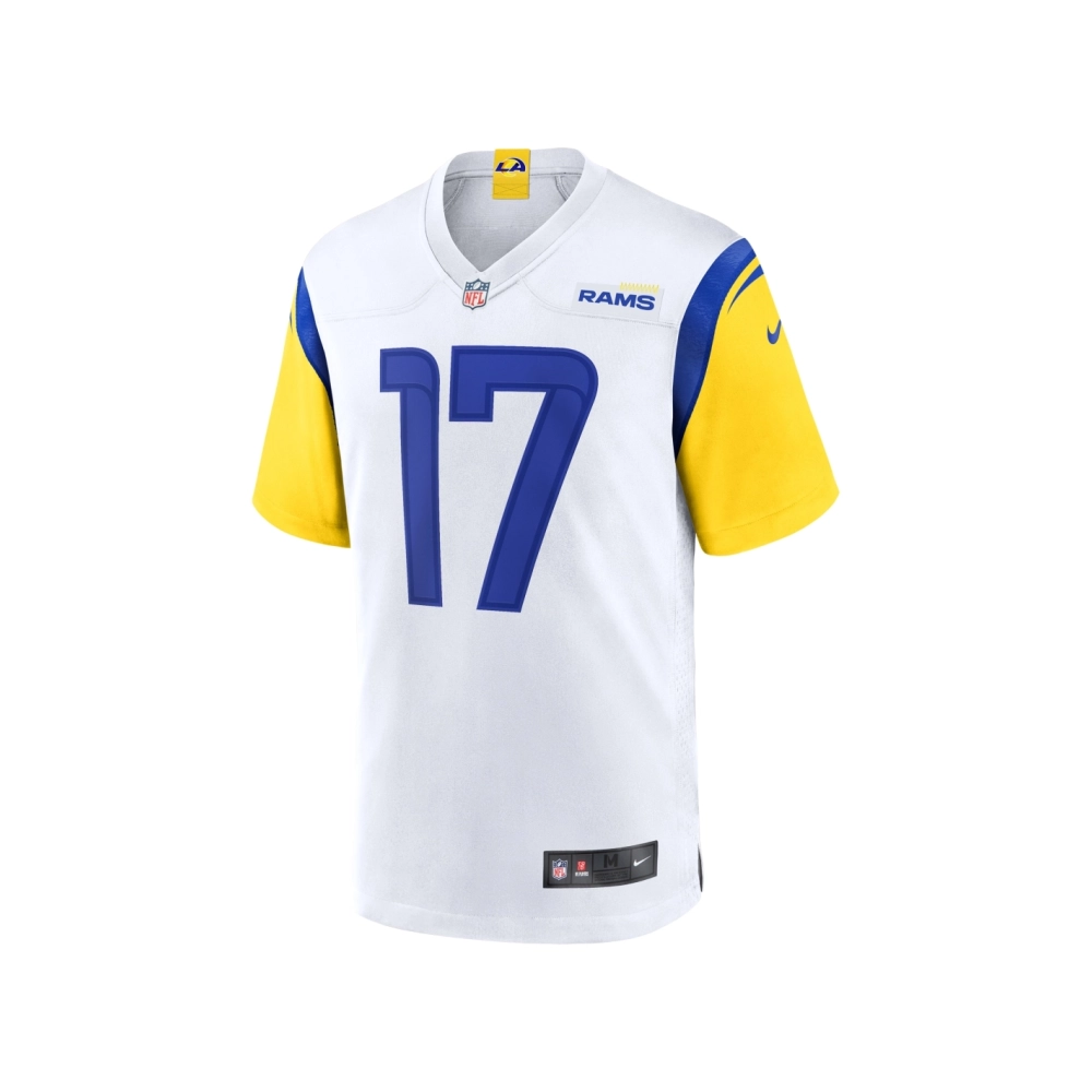 Mens Los Angeles Rams Puka Nacua White Game Jersey