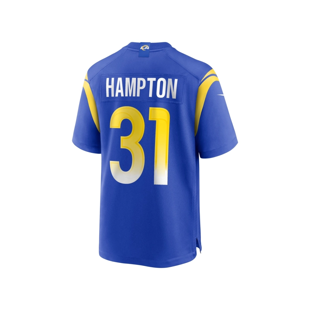 Mens Los Angeles Rams Nick Hampton Royal Home Game Jersey