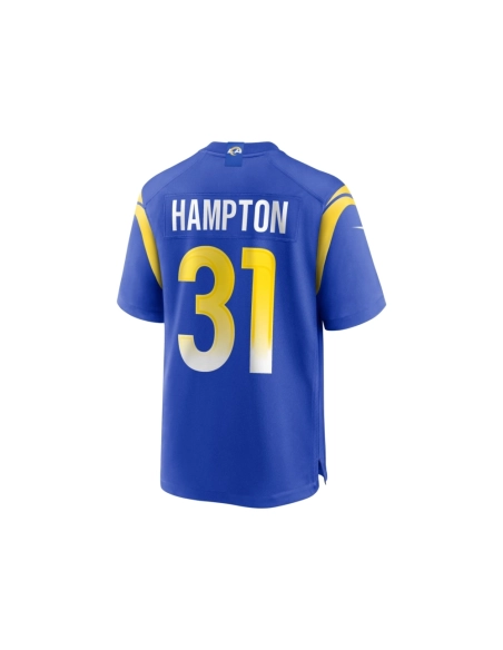 Mens Los Angeles Rams Nick Hampton Royal Home Game Jersey