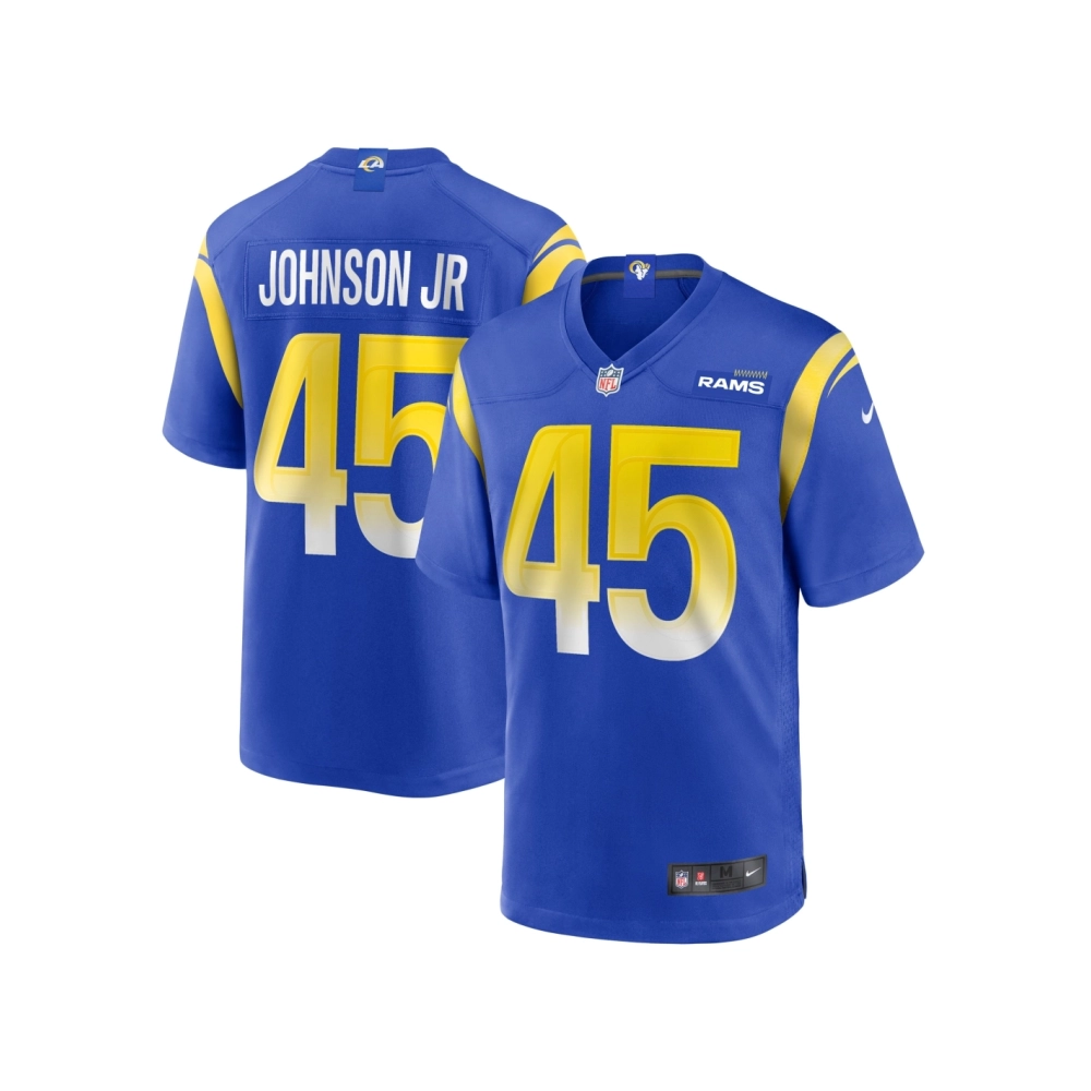 Mens Los Angeles Rams Neal Johnson Jr Royal Game Jersey
