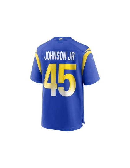 Mens Los Angeles Rams Neal Johnson Jr Royal Game Jersey