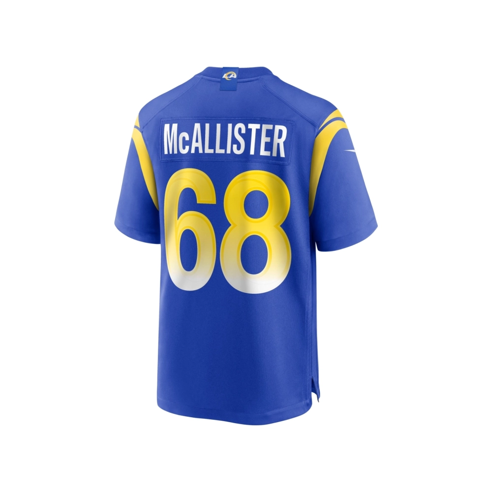 Mens Los Angeles Rams Mike McAllister Royal Home Game Jersey